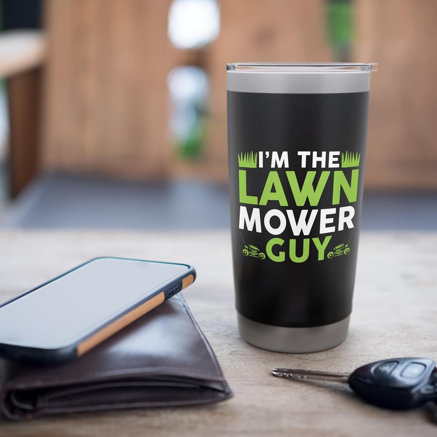 Lawn Mowing Shirt Lawn Mower Men Lawn Care Lawnmower Stainless Steel Insulated Tumbler