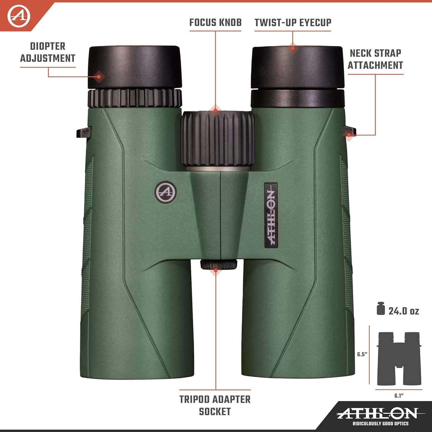 Athlon Optics Forerunner 10x42 Binoculars