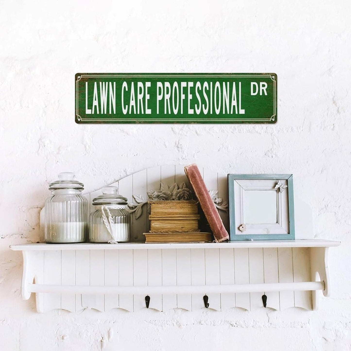 Personalized Sign, Customize Profession Road Signs, Lawn Care Professional Occupation Lovers Gfts, 4x16, Fade Resistant, Made in USA, Rust Free, Choose Colors, Decor for Living Room, Outdoor, Laundry
