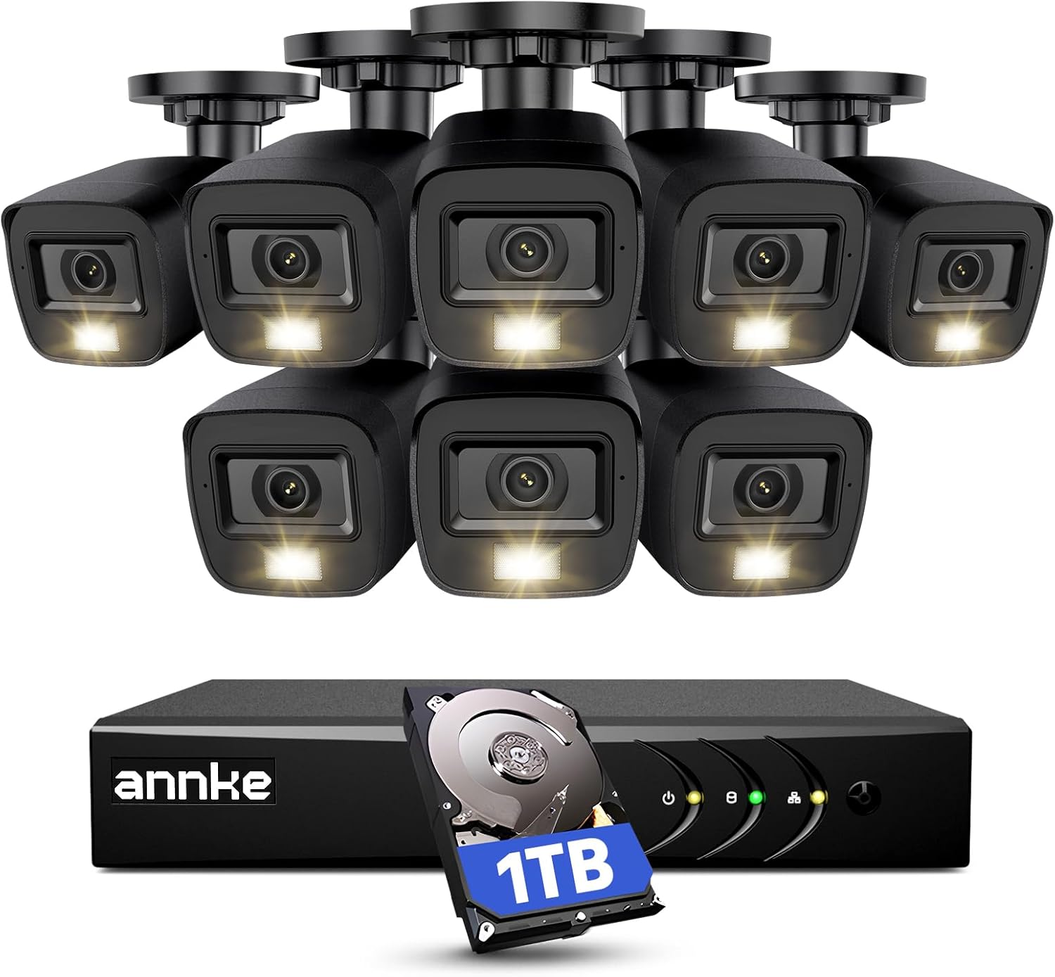 ANNKE 3K Lite Wired Security Camera System Outdoor with AI Human/Vehic
