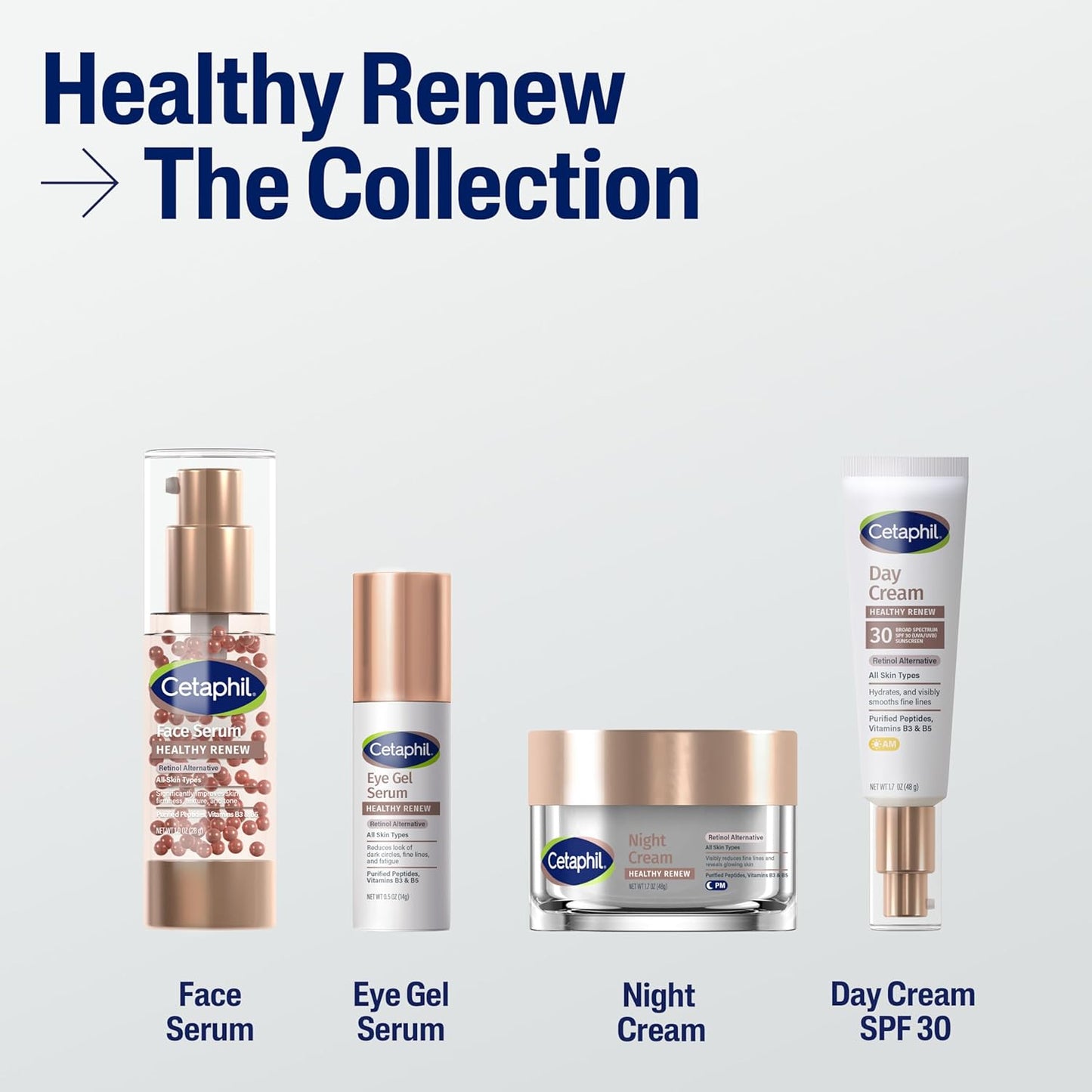 Cetaphil Healthy Renew Anti Aging Face Serum 1 Oz, Retinol Alternative