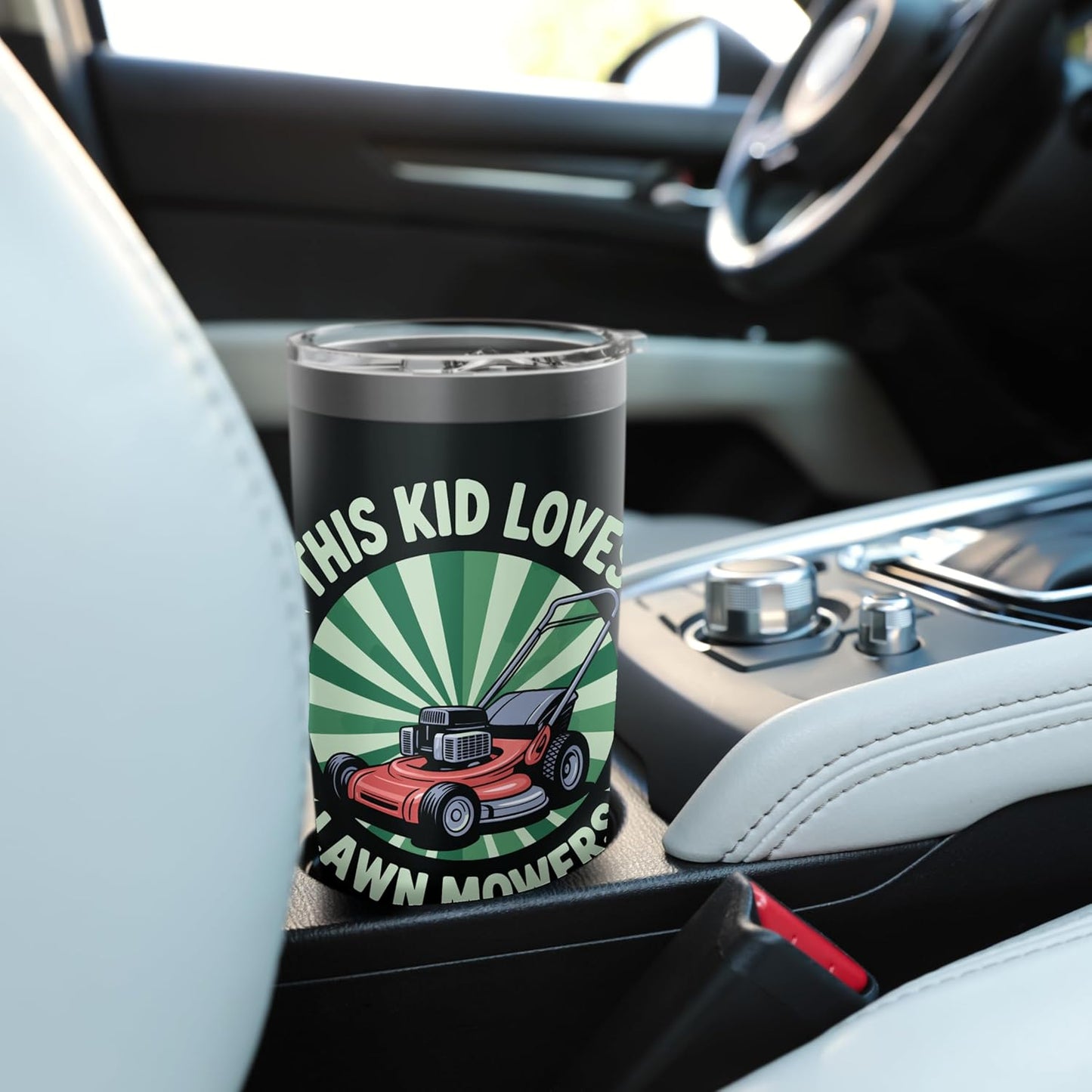 This Kid Loves Lawn Mowers Lawn Care Enthusiast Landscaper Stainless Steel Insulated Tumbler