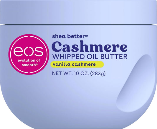 eos Cashmere Whipped Oil Body Butter, Vanilla Cashmere, 72 Hour Weight