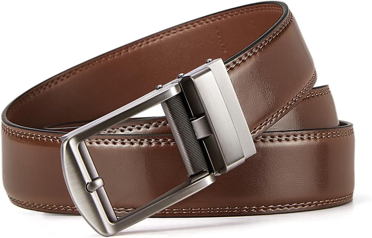 BOSTANTEN Belt Men Leather Reversible Belts for Men 1 3/8" for Casual 