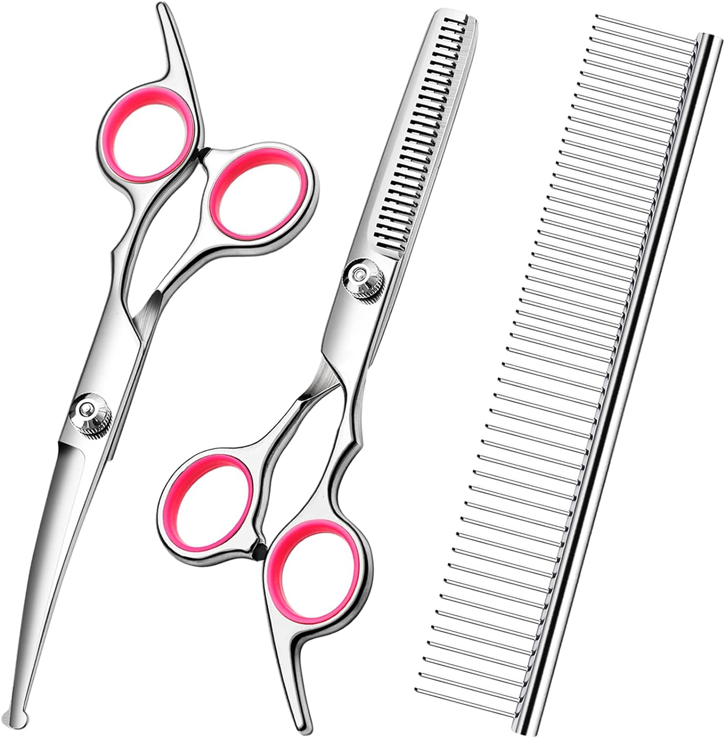 Dog Grooming Scissors with Safety Round Tips Stainless Steel Professio