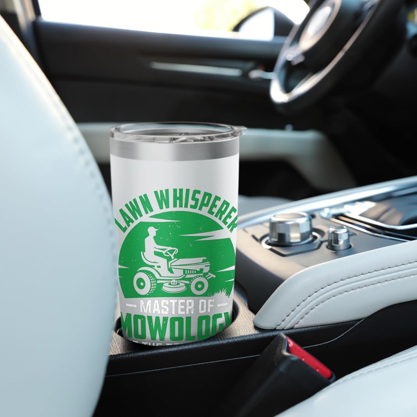 Lawn Whisperer Master Of Mowology And Perfect Cut Landscaper Stainless Steel Insulated Tumbler
