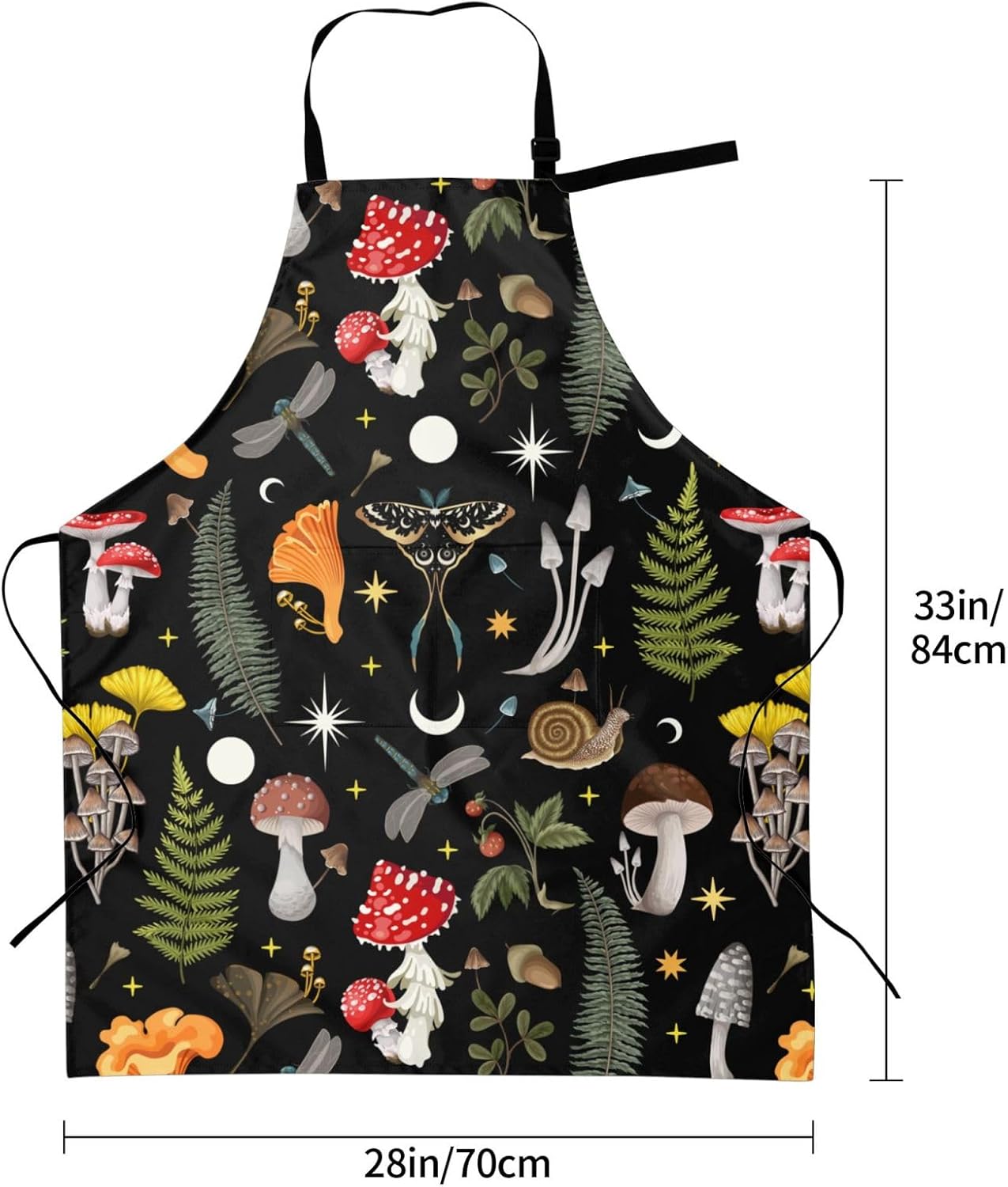 Siiuuol Cute Cats Unisex Waterproof Kitchen Chef Apron - With Adjustab