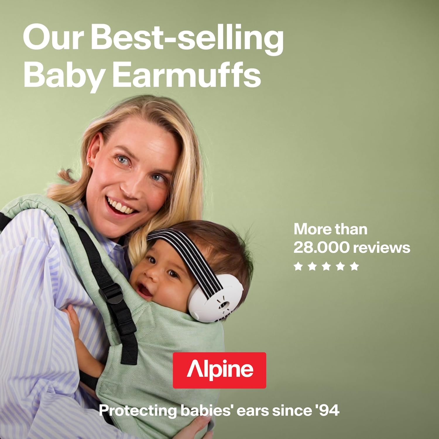 Alpine Muffy Baby Ear Protection for Babies and Toddlers up to 36 Mont