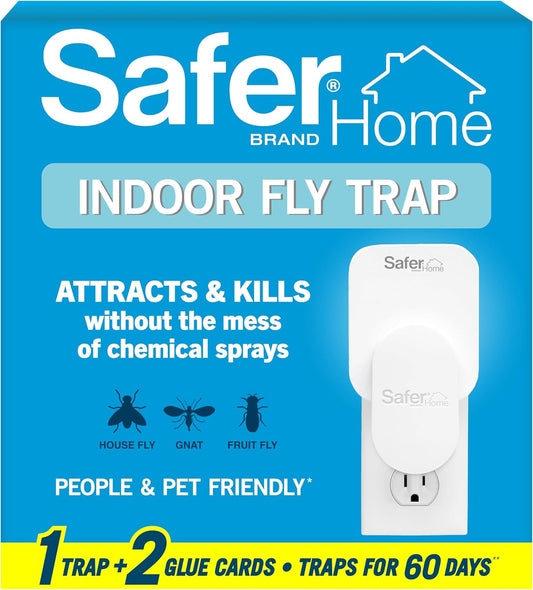 Safer Home Indoor Plug-In Fly Trap - SH502 - Effective Fruit Fly Traps