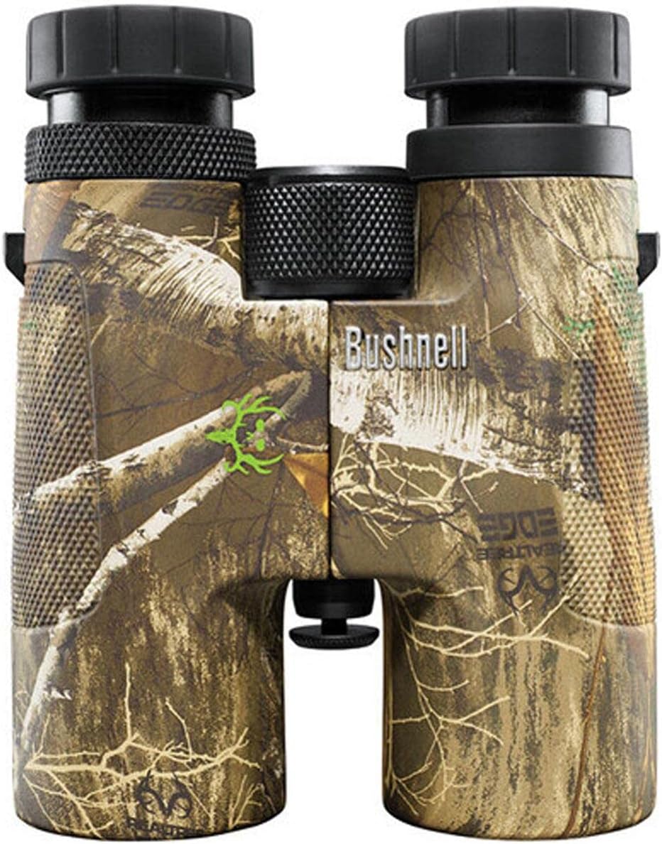 Bushnell Powerview 10x42 BoneCollector Binoculars -All-Purpose Adult Binoculars for Hunting, Birdwatching, Travel, Fishing & More, Realtree Edge Camo