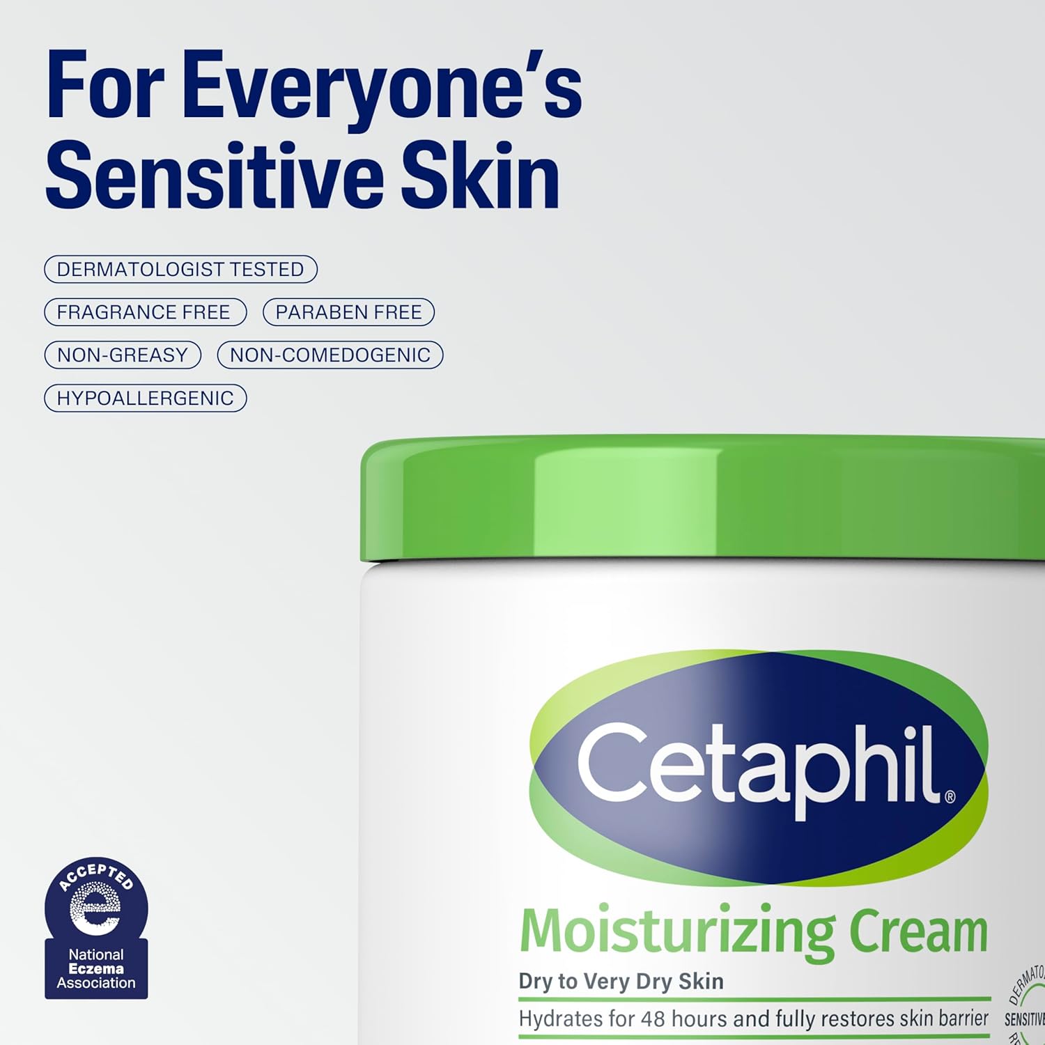 Cetaphil Face & Body Moisturizer, Hydrating Moisturizing Cream for Dry