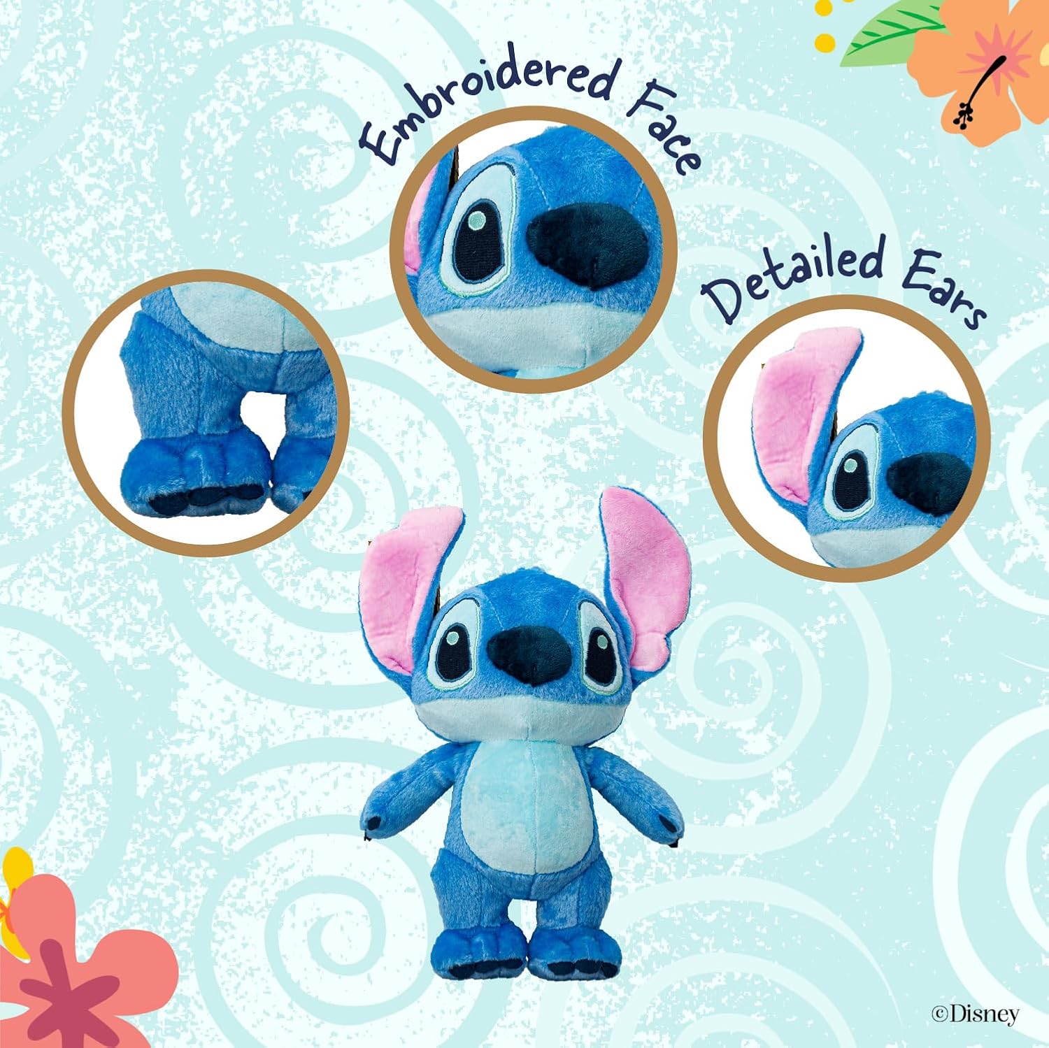 Disney Baby Lilo & Stitch Soft Huggable Stuffed Animal Cute Plush Toy 