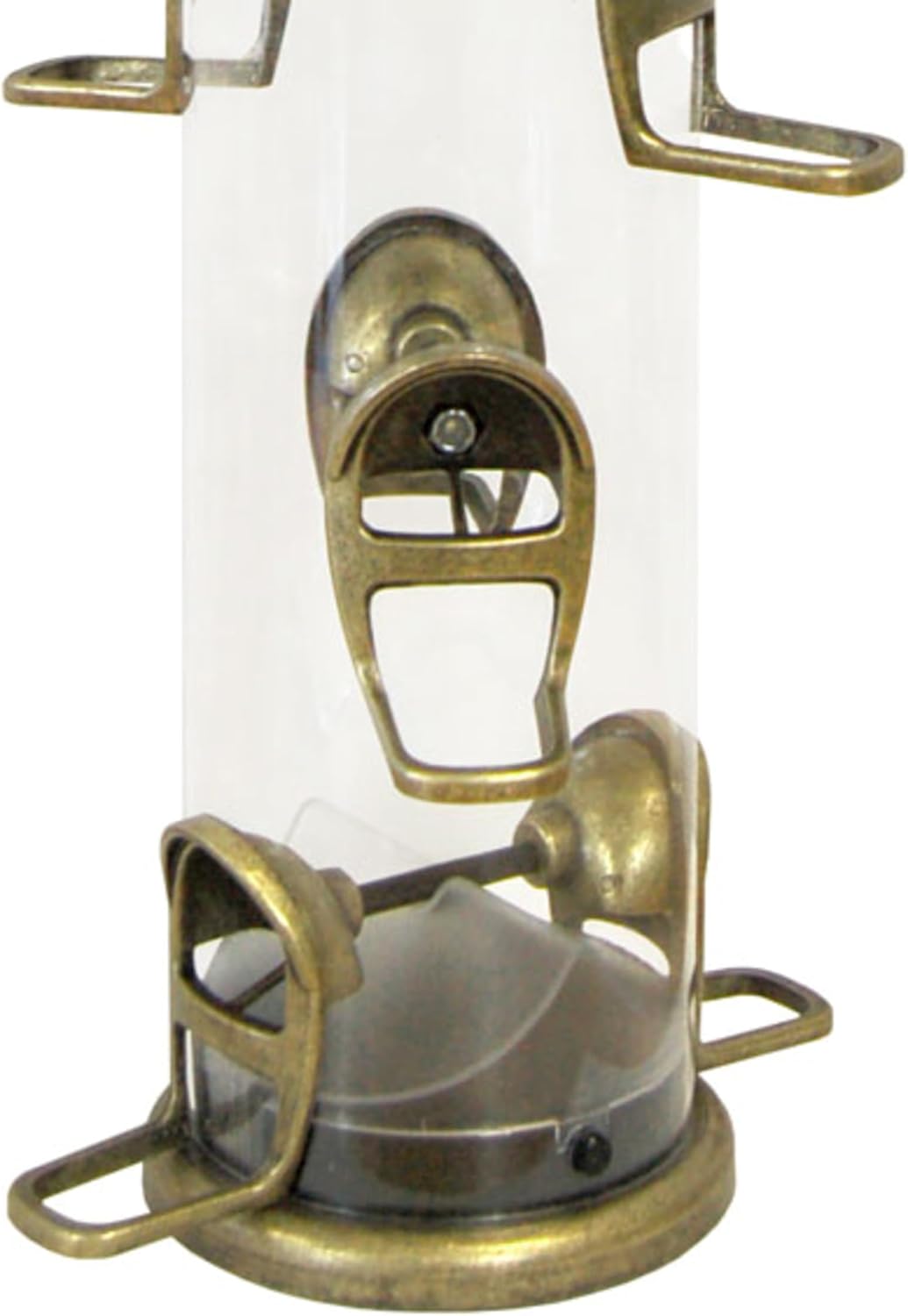 Aspects 420 Antique Brass Quick Clean Big Tube Feeder, Large, Brown/A