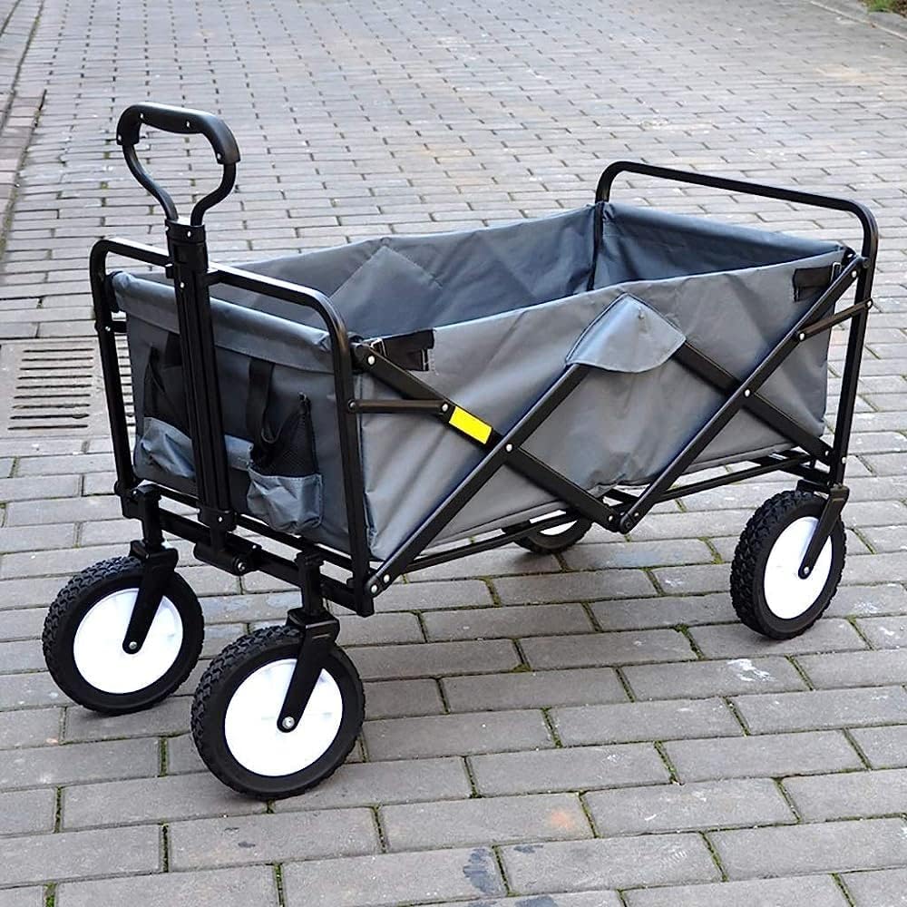 Handcart, Folding Garden Trolley Cart Heavy Duty Wagon Multi-Function 