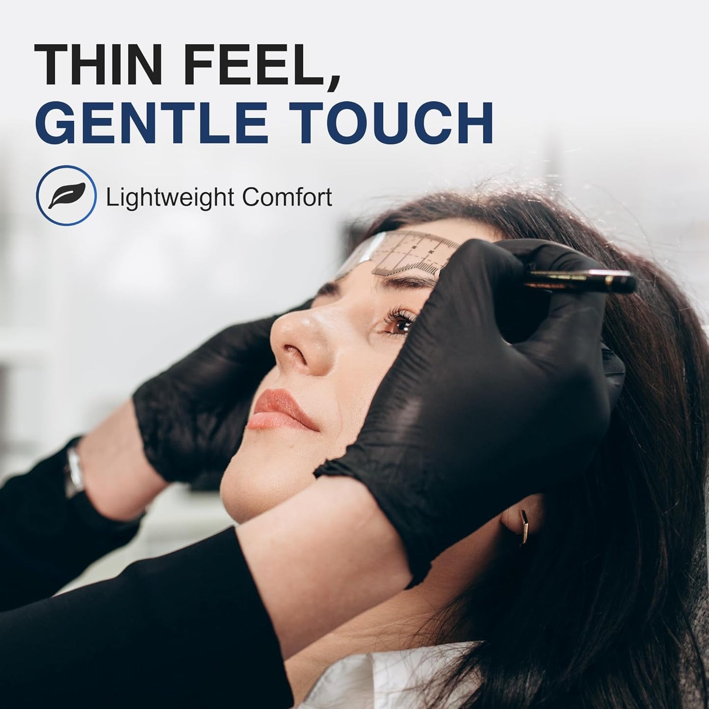 Schneider Black Nitrile Gloves, Powder Free, Disposable Gloves Latex Free for Medical Exam, Food Prep & Cleaning