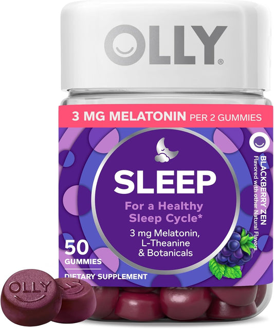 OLLY Restful Sleep Gummy Supplement with Melatonin & L-Theanine Chamom
