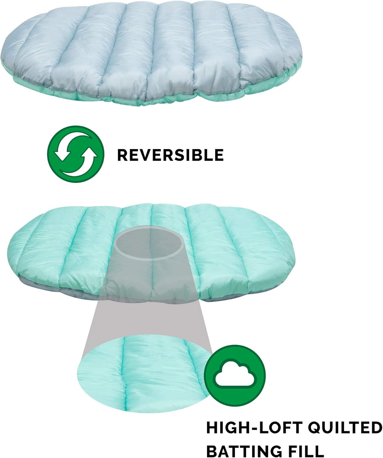 Furhaven Outdoor Travel Dog Bed for Small Dogs w/ Carry Bag, Washable 