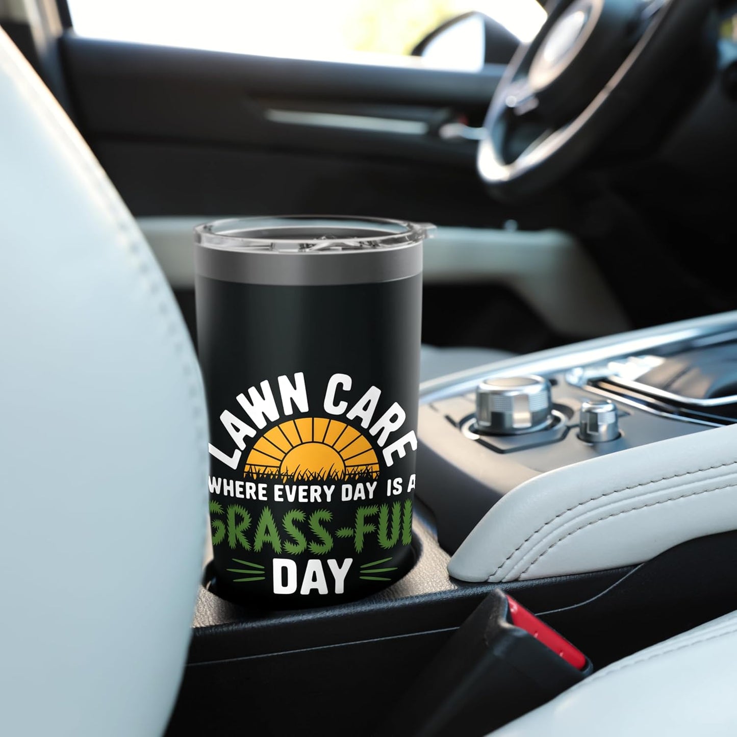 Lawn Care Where Every Day Is A Grass Ful Day Lawn Mowing Stainless Steel Insulated Tumbler