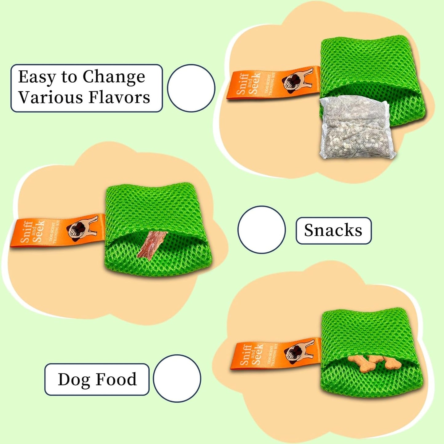 Dog Scent Training kit, Brain Games, Hide and Seek Toys - Fun Nose Wor