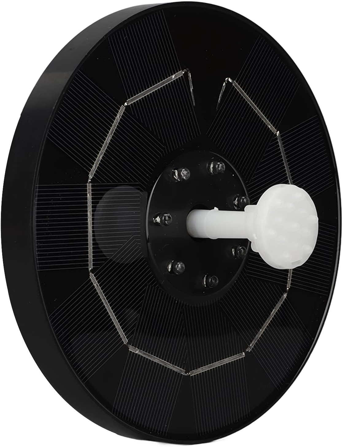 Solar Powered Bird Bath Fountain 3.5W RGB LED Solar Fountain Pump with Colorful LED Lights for Garden Small Pond Outdoor Swimming Pool Fish Tank ABS Material 344g Weight 120cm Lift