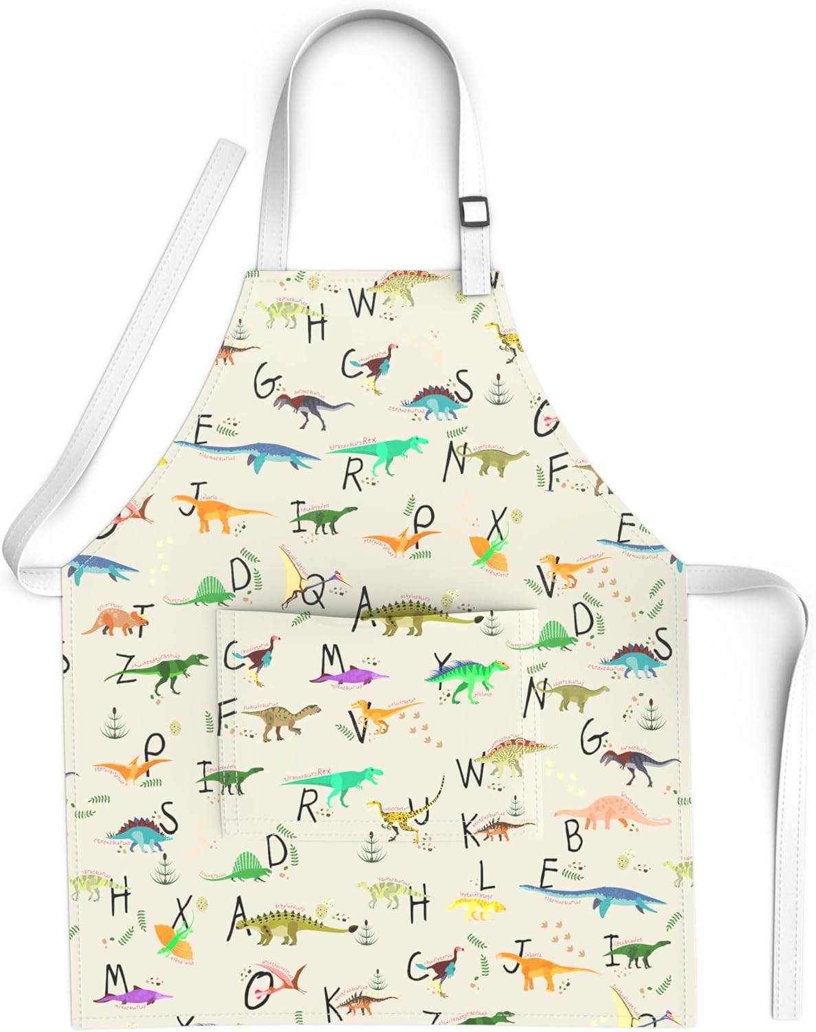 Kids Aprons for Girls and Boys, Toddler Apron with Pocket for Painting