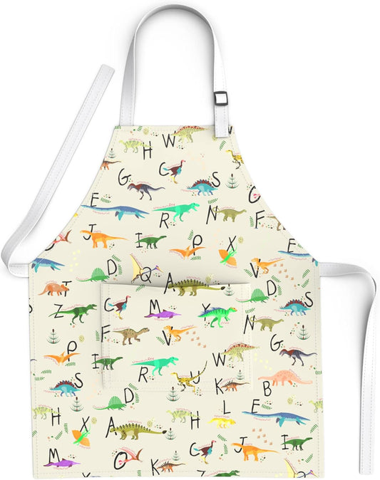 Kids Aprons for Girls and Boys, Toddler Apron with Pocket for Painting