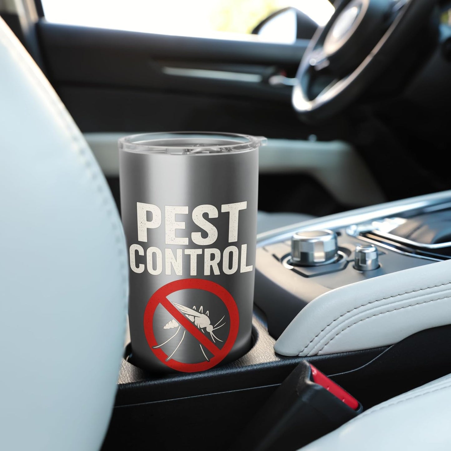 Funny Pest Control Halloween Exterminator Costume Gag Stainless Steel Insulated Tumbler