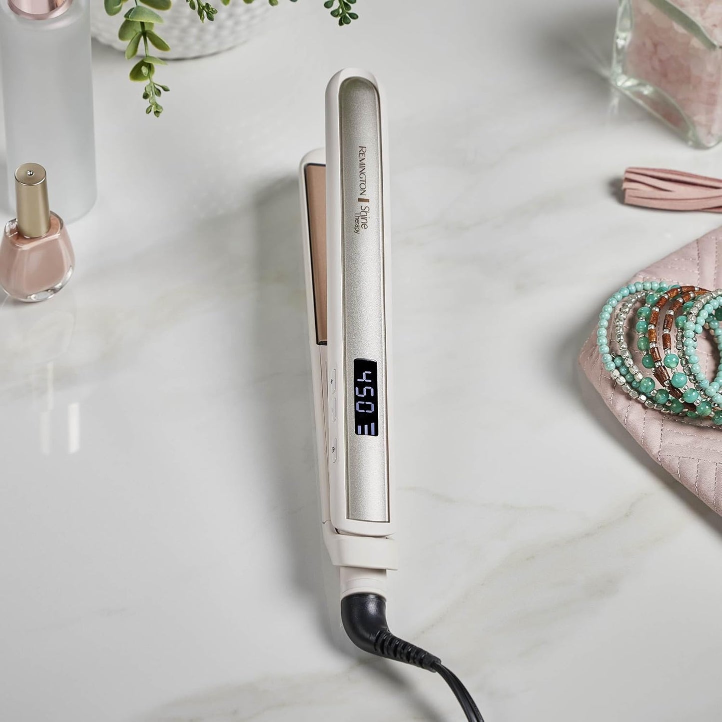 Remington Shine Therapy 1 inch Hair Straightener Iron, Flat Iron Infus