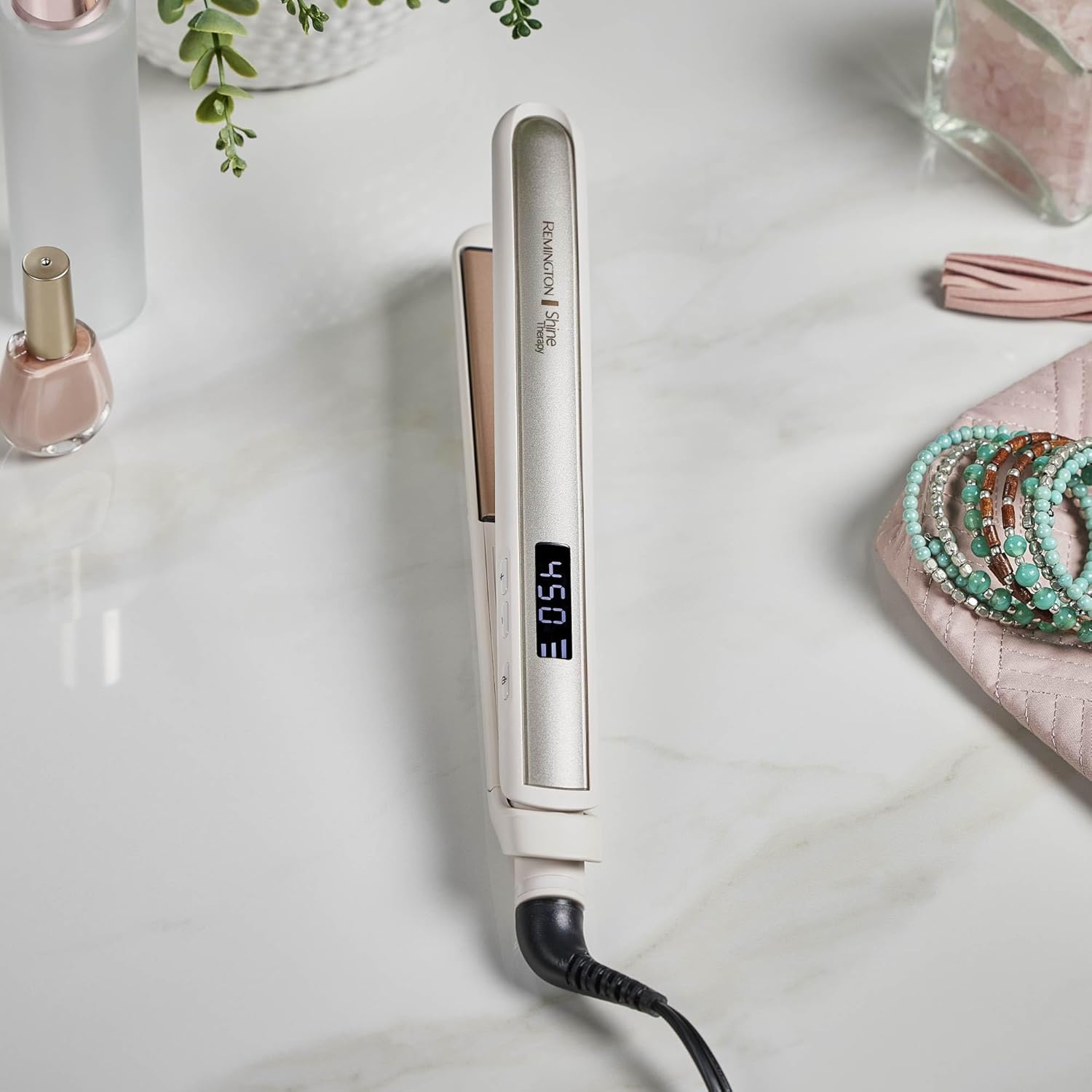 Remington Shine Therapy 1 inch Hair Straightener Iron, Flat Iron Infus
