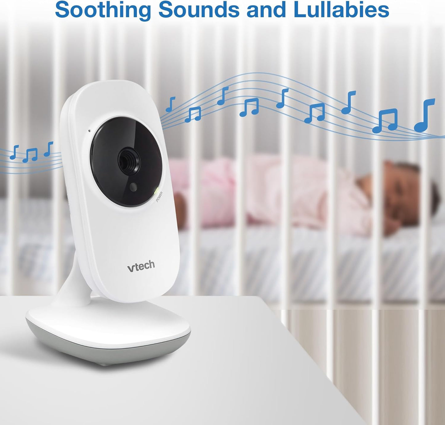 VTech VM819 Baby Monitor with Camera and Audio, 2.8” Screen Portable B