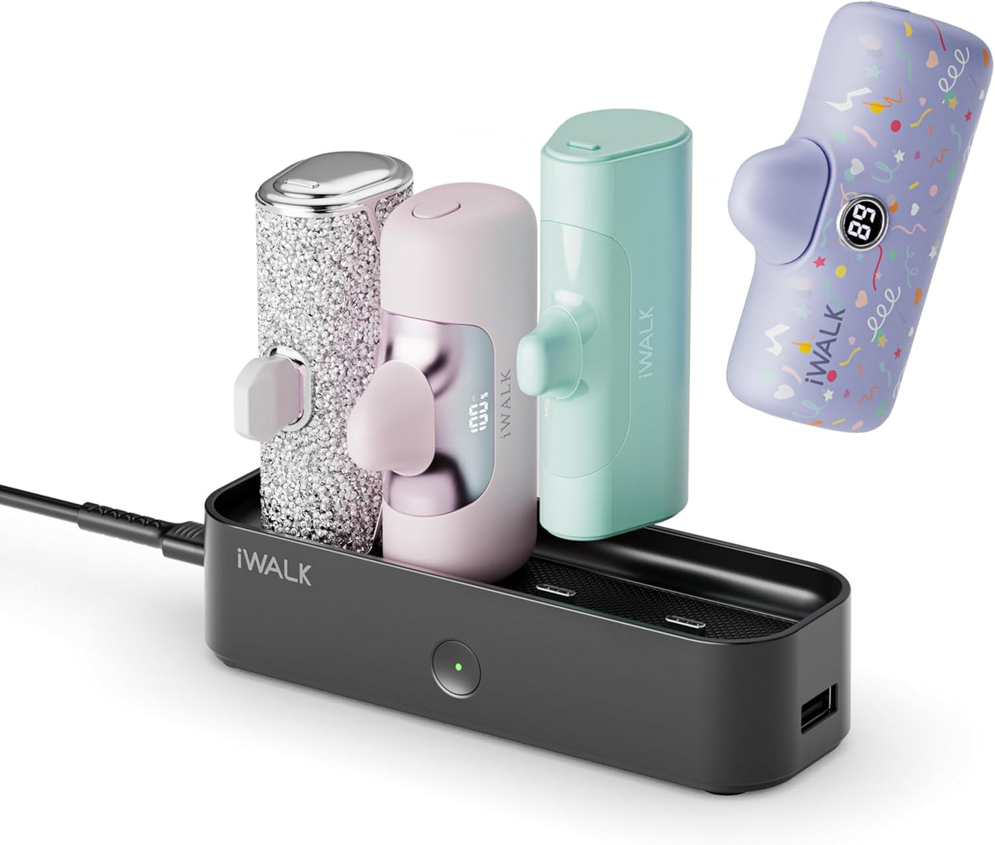 iWALK Charger Station for Portable Charger 4500mAh,4800mAh, 5000mAh, P
