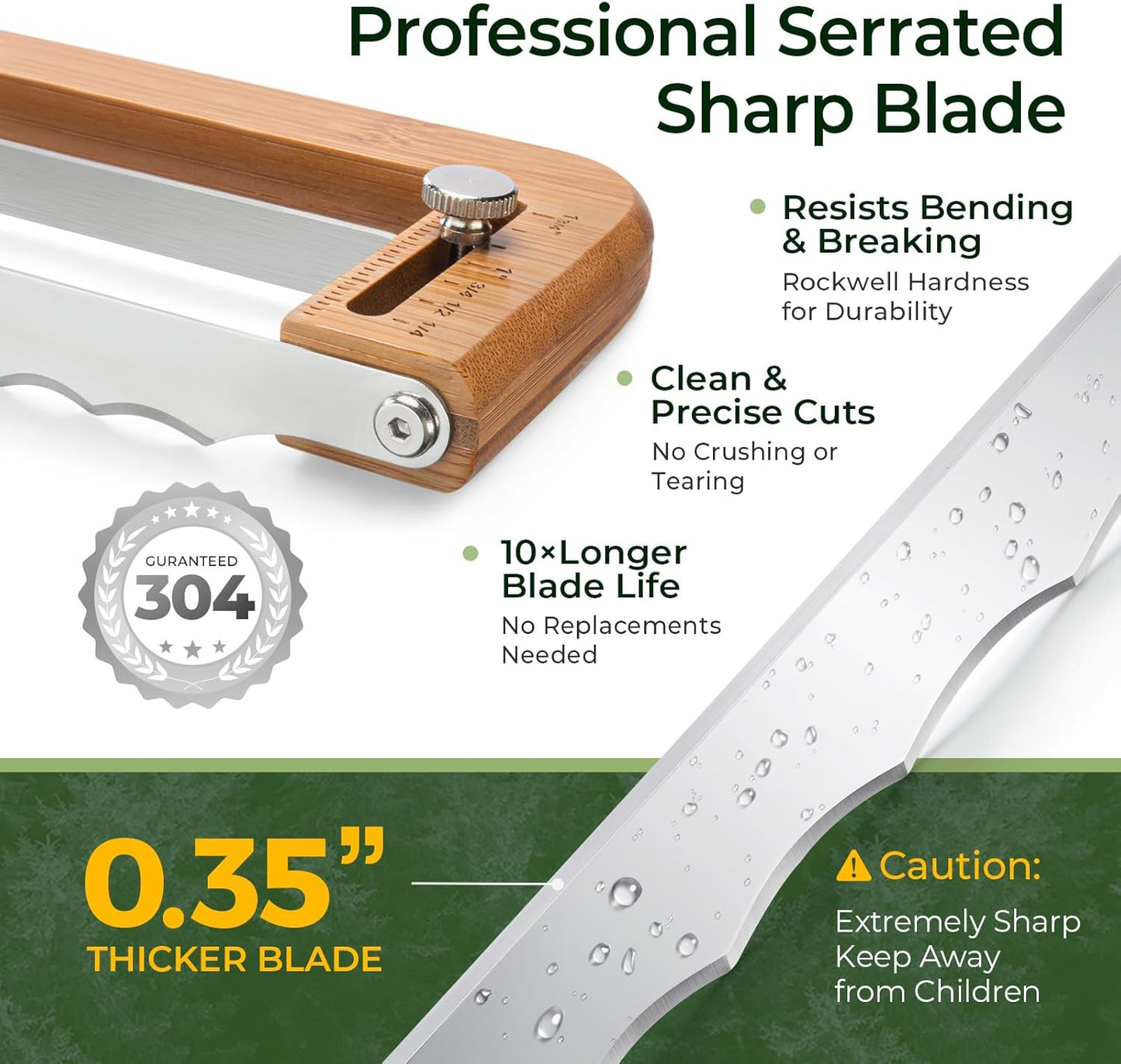 keechee Bread Pilot Adjustable Bread Knife – Upgraded Bread Slicer for
