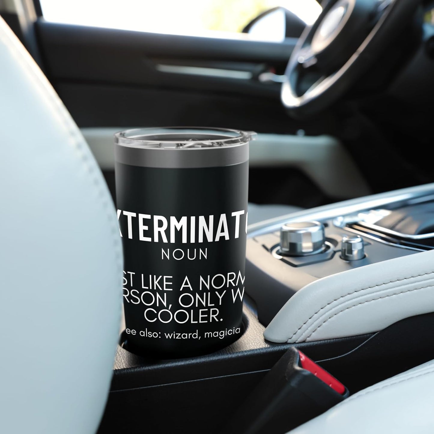 Exterminator Definition Proud Funny Pest Control Stainless Steel Insulated Tumbler