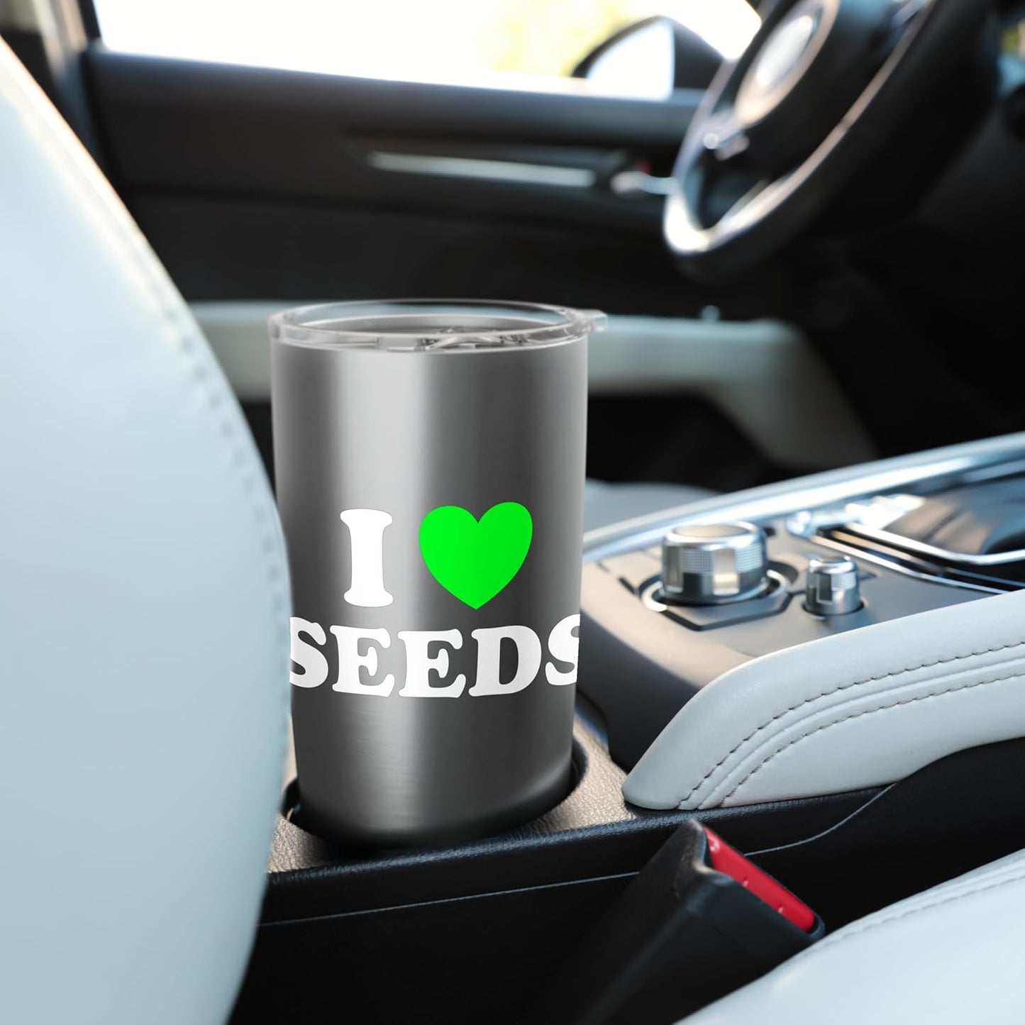 I Love Seed Heirloom Plant Garden Grow Saving Keeper Fan Sow Stainless Steel Insulated Tumbler