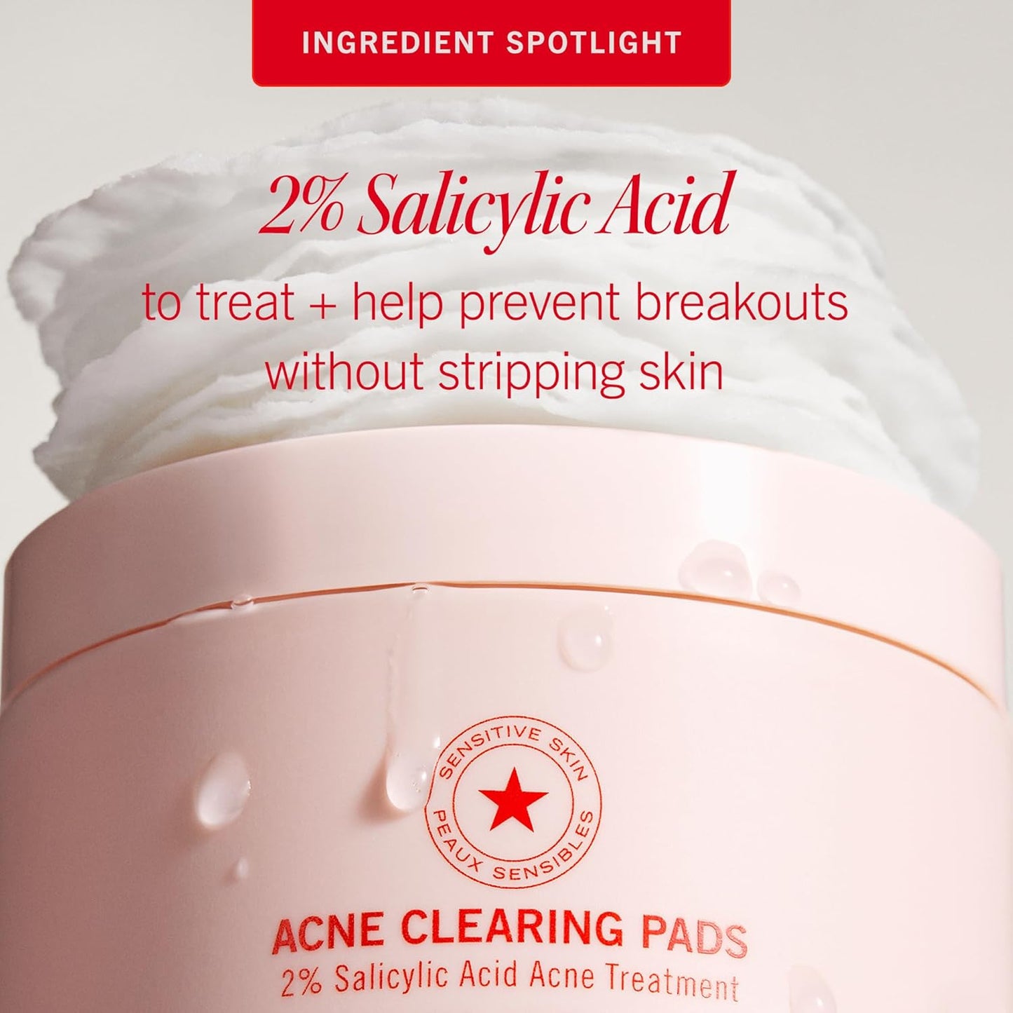 First Aid Beauty Acne Pads for Face - Maximum Strength Acne Treatment 