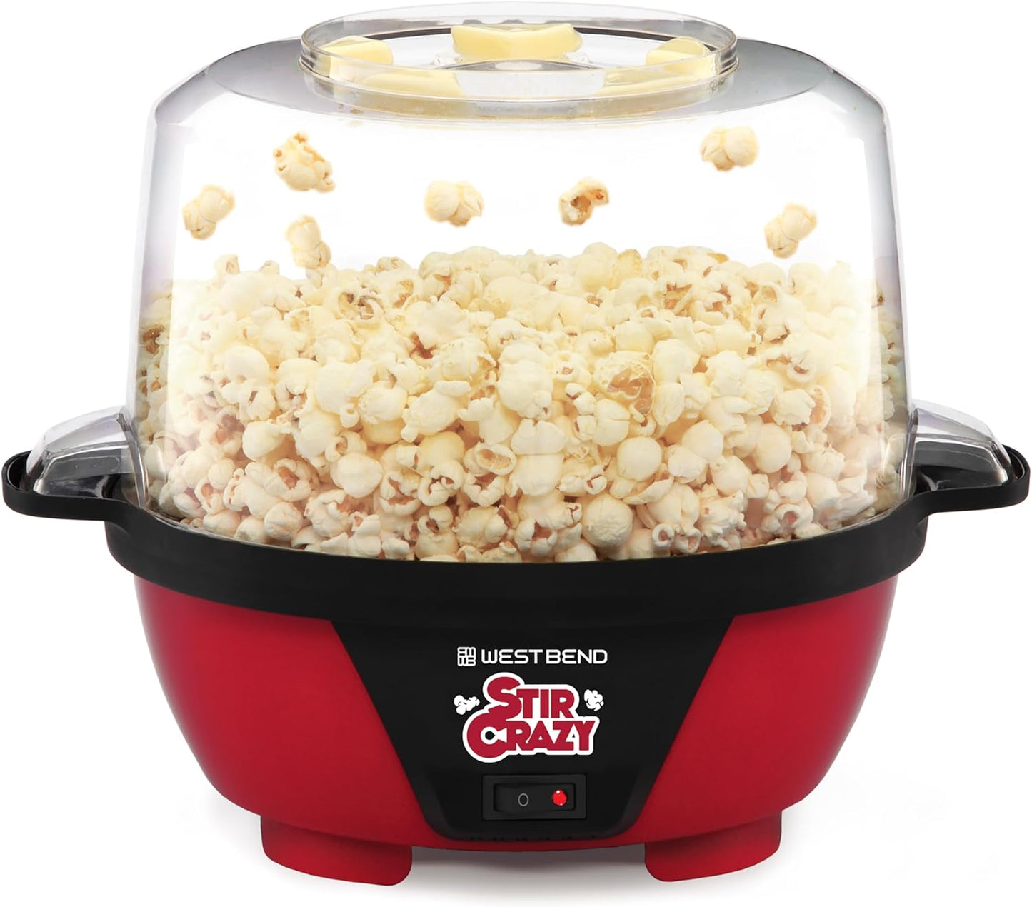 West Bend Stir Crazy Hot Oil Popcorn Popper, Popcorn Maker Machine wit