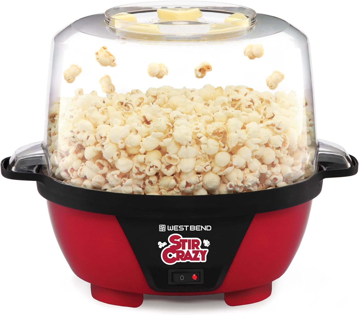 West Bend Stir Crazy Hot Oil Popcorn Popper, Popcorn Maker Machine wit