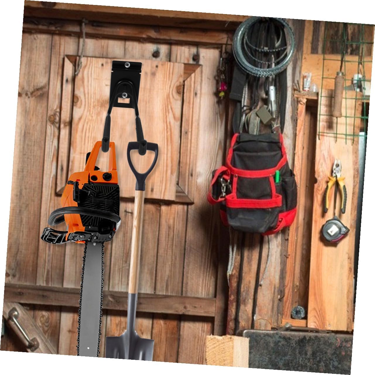 Milisten 2pcs Heavy Duty 8-inch Metal Garage Utility Hooks Wall Mounte