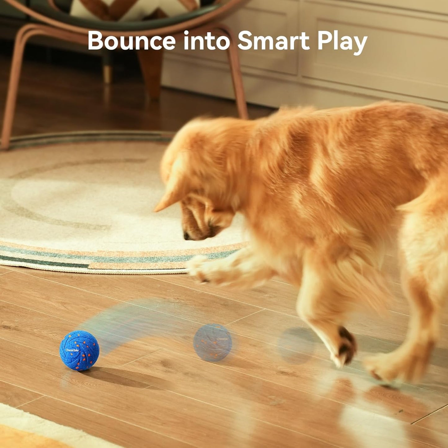 Cheerble Smart Interactive Dog Toy, Wicked Ball AIR, Automatic Moving,