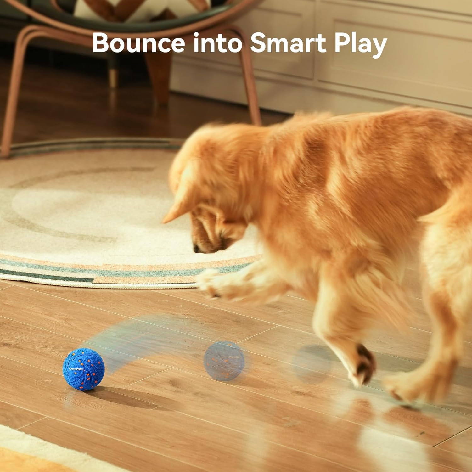 Cheerble Smart Interactive Dog Toy, Wicked Ball AIR, Automatic Moving,