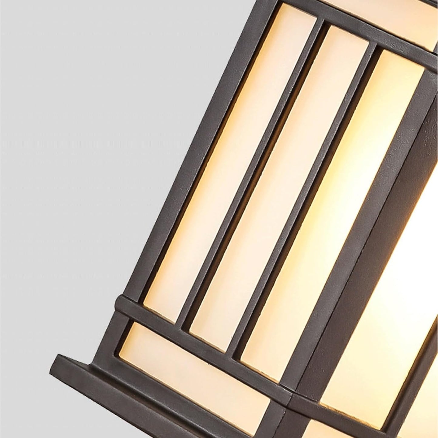 Solar Wall Lantern, Outdoor Wall Sconce, Exterior Wall Light, IP65 Die Cast Aluminum with Tempered Glass, 3 Color LED for Porch Patio Garden Courtyard Path Yard Villa Gate Cottage
