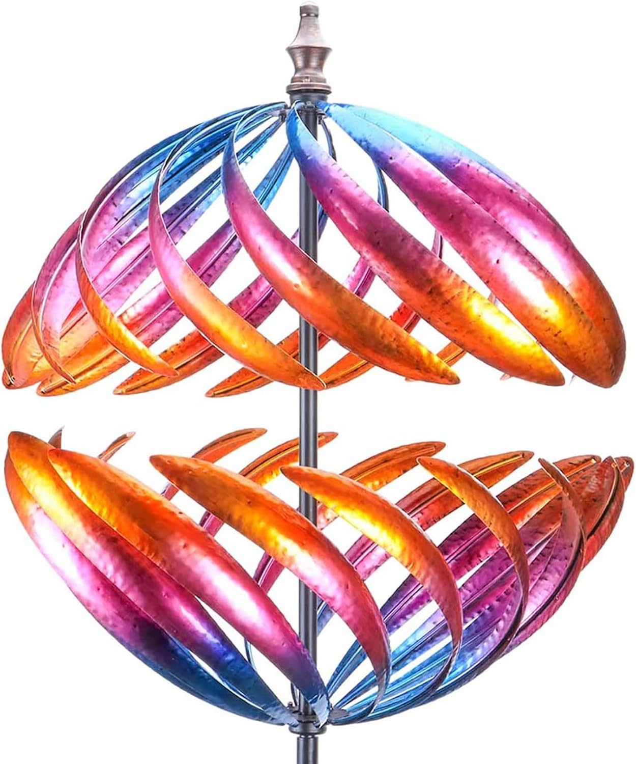 MUMTOP Wind Spinner 360 Degrees Double Steel Metal Wind Sculpture is S