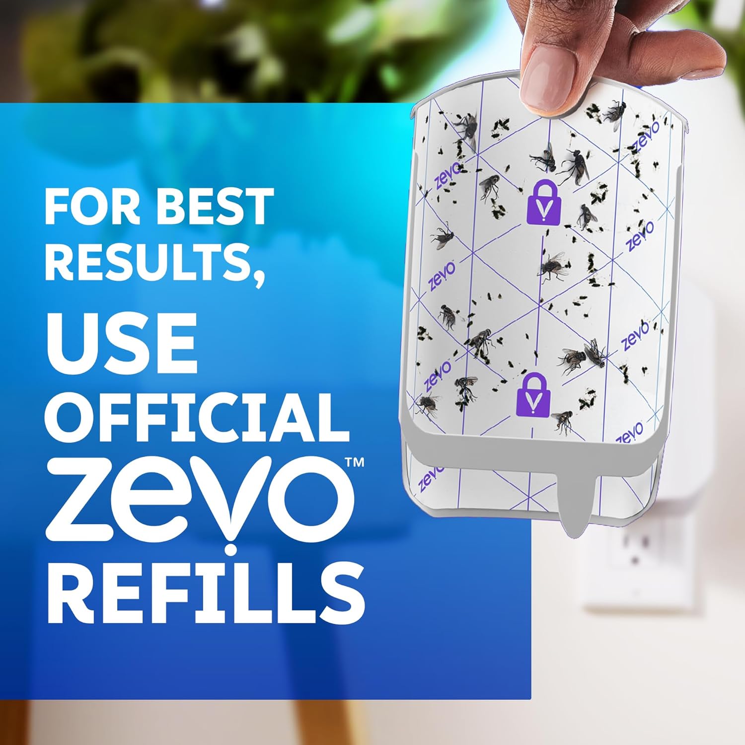 Zevo Flying Insect Trap Official Refill Cartridges - Fits Both Zevo Tr