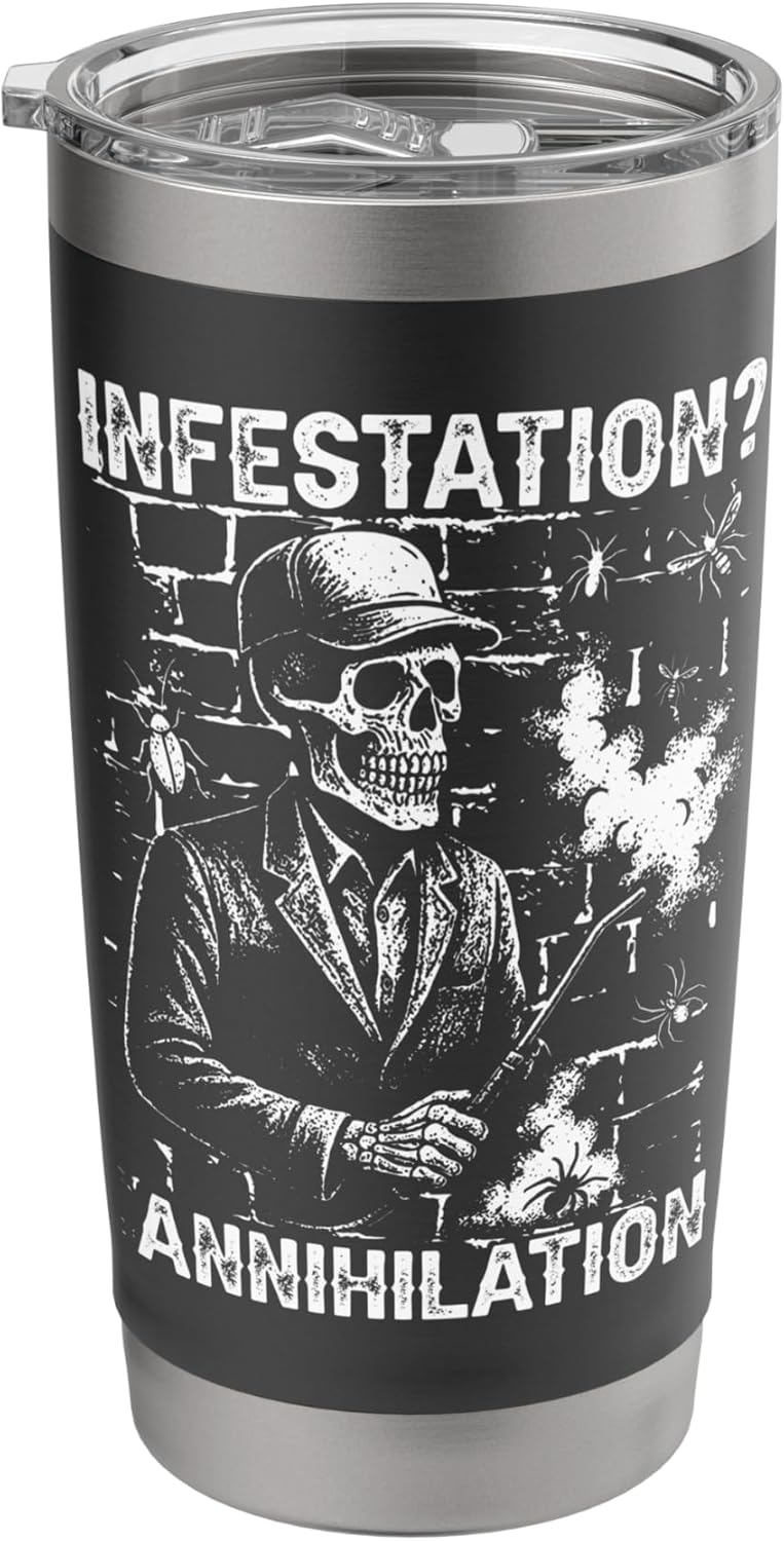 Infestation Elimination Pest Control Exterminator Gift Stainless Steel Insulated Tumbler