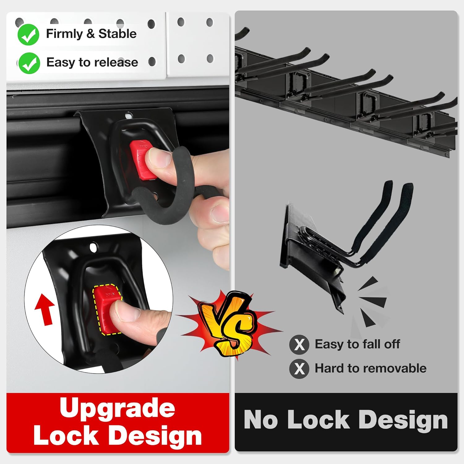 WORKPRO Garage Tool Organizer Wall Mount, Garage Organization Garden T