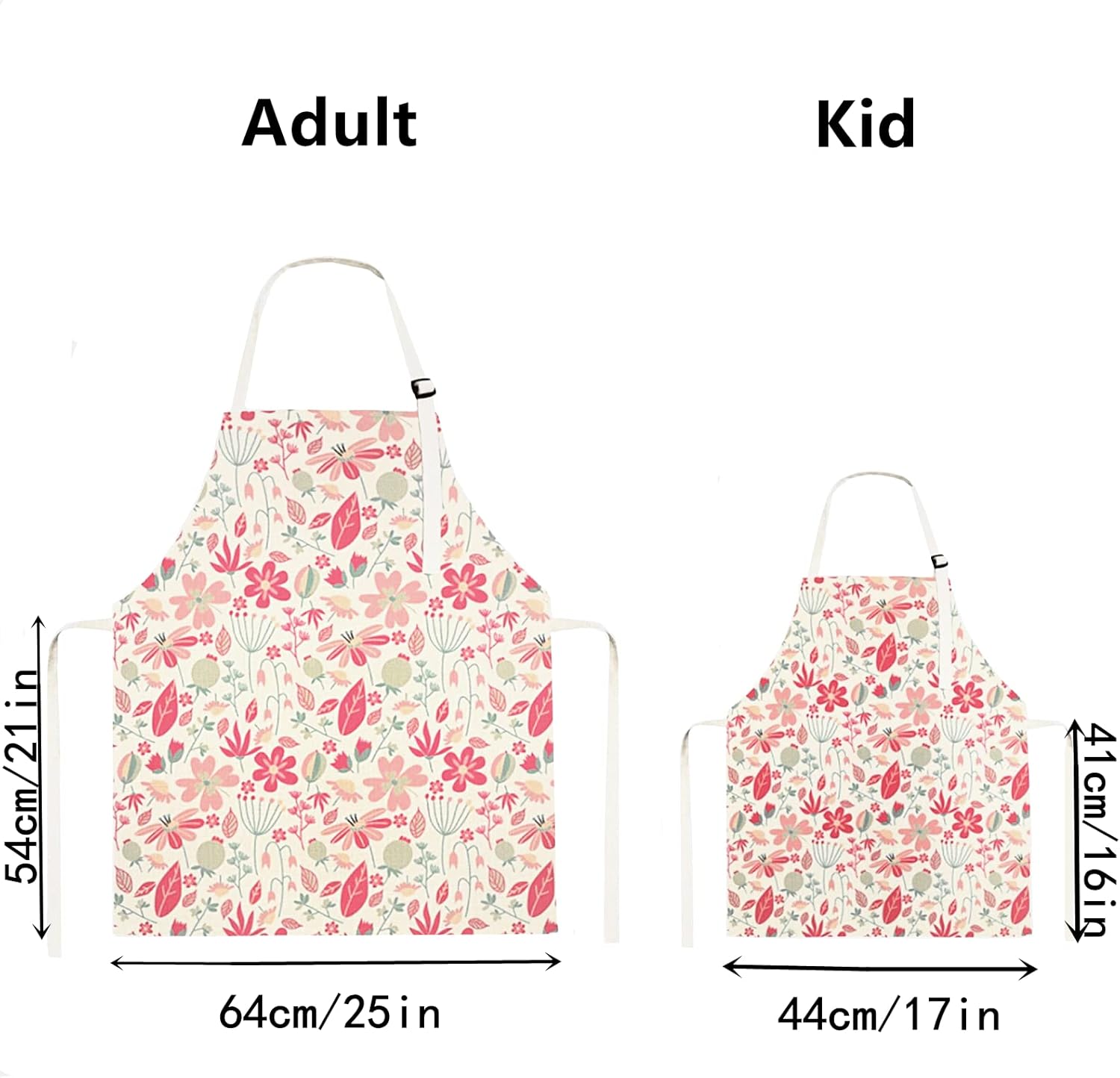 Matching Aprons for Kids and Adults,2 PCS Aprons for Women & Kids Apro