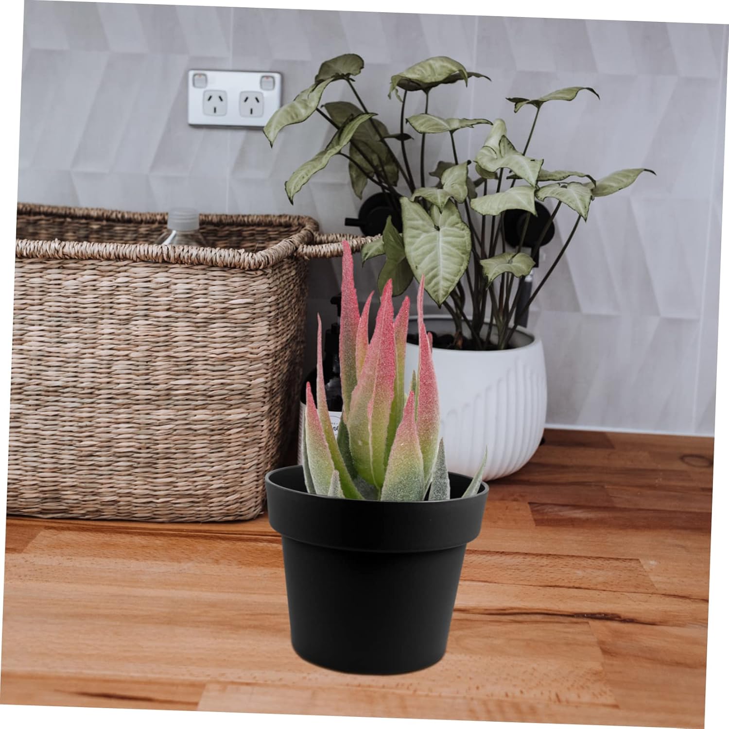 BESTOYARD 18pcs Simulated Succulents Miniature Succulent Planters Plas