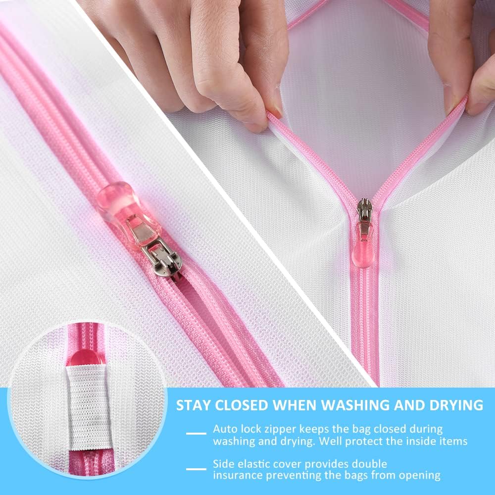 GOGOODA Mesh Laundry Bags for Delicates Durable Protective Wash Bags T