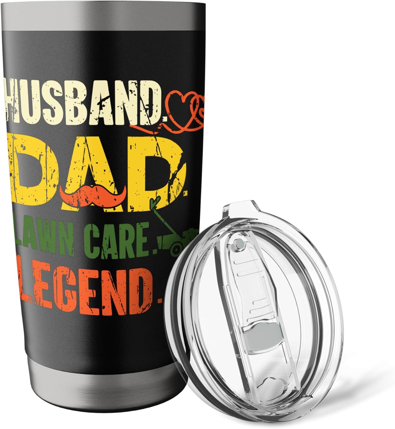 Gardening Husband Dad Lawn Care Legend Plants Gardener Papa Stainless Steel Insulated Tumbler