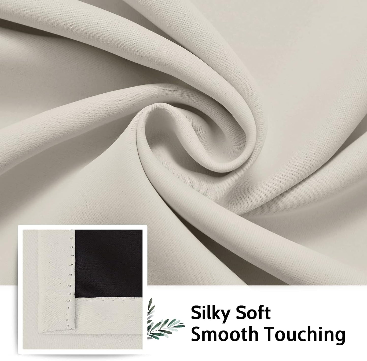 SimpleHome 100% Blackout Curtains for Bedroom,Thermal Insulated Gromme